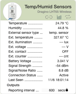 Dragino LHT65 Card