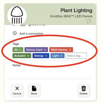 Manage Tags